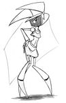  female machine monochrome my_life_as_a_teenage_robot robot solo unknown_artist xj-6 