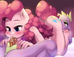  2015 anthro anthrofied anus blue_eyes blush cum cutie_mark dragon duo earth_pony equine erection female freedomthai friendship_is_magic hair horse interspecies long_hair male male/female mammal my_little_pony nude oral penis pink_hair pinkie_pie_(mlp) pony saliva scalie sex spike_(mlp) spread_legs spreading 