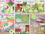  comic gen_3_pokemon gulpin hard_translated highres kirlia no_humans pokemoa pokemon pokemon_(creature) 