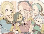  axis_powers_hetalia blonde_hair blue_eyes character_doll crossover eyes_visible_through_hair france_(hetalia) green_eyes green_hair hair_over_one_eye heterochromia long_hair looking_at_viewer male_focus mikuri_(pokemon) multiple_boys multiple_crossover nikkari_aoe objectification open_mouth pink_hair pokemon saku_anna smile souza_samonji stuffed_animal stuffed_toy teddy_bear touken_ranbu tsuwabuki_daigo united_kingdom_(hetalia) 