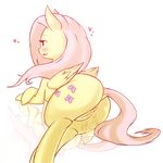  &lt;3 2015 anus blush butt cold-blooded-twilight equine female feral fluttershy_(mlp) friendship_is_magic mammal my_little_pony pegasus pussy solo wings 