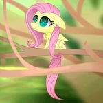  animated cute cutie_mark equine female feral fluttershy_(mlp) friendship_is_magic fur happy horse loop mammal my_little_pony pegasus pony smile solo tree wide_eyed wingedwolf94 wings yellow_fur 