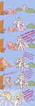  absurd_res banana bush comic crown cutie_mark dialogue english_text equine female feral fluttershy_(mlp) food friendship_is_magic fruit hair hi_res horn humor magic mammal multicolored_hair my_little_pony outside pegasus pink_hair poptart36 princess_celestia_(mlp) rodent squirrel text tree what winged_unicorn wings 