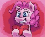  &lt;3 2015 abstract_background blue_eyes english_text equine female feral friendship_is_magic fur hair hi_res holidays horse mammal my_little_pony pink_fur pink_hair pinkie_pie_(mlp) pony smile solo text valentine&#039;s_day verulence 