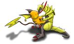  anal claws cum digital_media_(artwork) dranton_mason duo erection fur haxorus male male/male mammal nintendo open_mouth penetration penis pok&eacute;mon raichu scalie sex video_games 