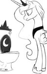  2016 equine female feral friendship_is_magic horn mammal my_little_pony princess_luna_(mlp) silfoe solo toilet winged_unicorn wings 