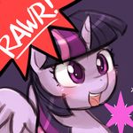  equine friendship_is_magic horn horse lumineko mammal my_little_pony pony rawr twilight_sparkle_(mlp) winged_unicorn wings 