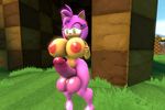  3d_(artwork) amy_rose animated anthro areola balls big_breasts breasts cgi dickgirl digital_media_(artwork) erect_nipples erection hedgehog huge_breasts intersex mammal nipples nude penis sanory_(artist) solo sonic_(series) 