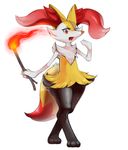  ambiguous_gender anthro braixen claws digitigrade fire nintendo open_mouth pok&eacute;mon red_eyes shiron_(artist) simple_background solo video_games white_background wide_hips 