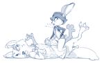  3_toes anthro bottomless canine claws clothed clothing disney drugged duo electrixocket female forced fox half-dressed hi_res judy_hopps lagomorph male male/female mammal nick_wilde penis pussy rabbit rape size_difference smaller_female spread_toes toe_claws toes tranquilizer zootopia 