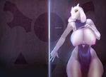  anthro big_breasts blush boss_monster breasts caprine clothing female fur goat horn long_ears looking_at_viewer mammal monster nude skygracer solo toriel undertale video_games white_fur 