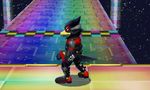  3d_(artwork) alternate_color anthro avian cgi digital_media_(artwork) falco_lombardi male nintendo rainbow_road screencap solo star_fox super_smash_bros video_games 