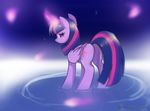  2015 abstract_background akivia-jones-404 crying cutie_mark equine female feral friendship_is_magic fur hair horn looking_at_viewer magic mammal multicolored_hair my_little_pony purple_eyes purple_fur solo tears twilight_sparkle_(mlp) winged_unicorn wings 