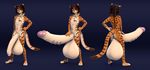  3d_(artwork) anthro balls big_balls big_penis blue_eyes brown_fur brown_hair cgi chest_tuft digital_media_(artwork) erection feline frenum_ladder frenum_piercing fur genital_piercing girly hair hindpaw huge_balls hyper hyper_balls hyper_penis looking_at_viewer male mammal navel nipples nude orange_fur paws penis penis_piercing piercing pink_nose short_hair smile solo standing stripes tiger tuft voxell_voxell white_fur 