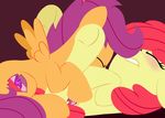 2016 apple_bloom_(mlp) cunnilingus dtcx97 earth_pony equine female female/female feral friendship_is_magic horse mammal my_little_pony oral pegasus pony scootaloo_(mlp) sex vaginal wings 