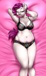  2016 anthro big_breasts bra breasts cleavage clothed clothing cute earth_pony equine fan_character female horse mammal my_little_pony navel panties pia-sama pony slightly_chubby solo underwear 