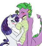  2016 aged_up anthro bedroom_eyes big_breasts blue_eyes blush breast_fondling breasts crossgender dragon duo equine eyes_closed eyeshadow female female/female fingering fondling forked_tongue friendship_is_magic hair half-closed_eyes hand_on_breast horn long_hair makeup mammal my_little_pony nipple_bite nipples nude pia-sama purple_hair pussy_juice rarity_(mlp) scalie seductive side_boob simple_background spike_(mlp) sweat tongue tongue_out unicorn vaginal vaginal_fingering white_background white_skin 