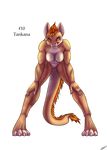 alpha_channel anthro areola breasts coszcatl english_text featureless_crotch feline female hybrid invalid_tag lion looking_at_viewer mammal nipples simple_background smile solo standing text transparent_background 