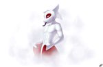  anthro coszcatl feline fish forked_tongue fur half-closed_eyes hybrid male mammal marine navel shark simple_background smile solo standing tongue tongue_out towel wet white_fur 
