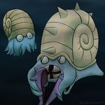  blood eating horrified nightauctor nintendo omanyte omastar pok&eacute;mon shellder spikes video_games 