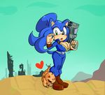  &lt;3 2016 anthro big_breasts breasts cleavage clothed clothing crossgender crossover cuisine fallout female gun hedgehog mammal mole_rat ranged_weapon sonic_(series) sonic_the_hedgehog video_games weapon 