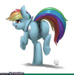  2016 anatomically_correct anatomically_correct_pussy animal_genitalia anus butt cutie_mark dock equine equine_pussy female feral friendship_is_magic hair hooves mammal multicolored_hair my_little_pony northernsprint open_mouth patreon pegasus pussy rainbow_dash_(mlp) rainbow_hair simple_background solo underhoof white_background wings 