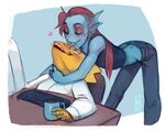  2015 alphys lilaira tagme undertale undyne video_games 