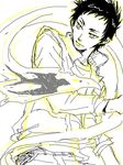  black_hair higashiyama_kazuko katekyo_hitman_reborn! male_focus sketch solo yamamoto_takeshi 