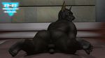  3d_(artwork) anthro anubian_jackal anubis balls butt canine cgi deity digital_media_(artwork) egyptian jackal looking_at_viewer male mammal muscular nude penis r-a-s-p_(artist) solo thick_thighs 