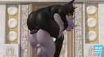 3d_(artwork) albino anthro anubian_jackal anubis balls butt canine cgi deity digital_media_(artwork) duo egyptian erection jackal looking_at_viewer male male/male mammal muscular nude penis r-a-s-p_(artist) red_eyes thick_thighs tongue tongue_out 
