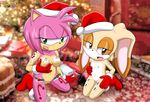  amy_rose bbmbbf breasts candy candy_cane carpet christmas christmas_tree cranberries cream_the_rabbit cupcake female food gift hedgehog holidays horny icing inviting lagomorph mammal mistletoe mobius_unleashed navel nipples palcomix palcomix_vip plant pussy rabbit sonic_(series) tree young 