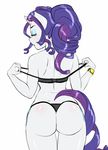  2016 anthro bra butt clothing equine female friendship_is_magic horn mammal my_little_pony panties pia-sama rarity_(mlp) solo underwear unicorn 