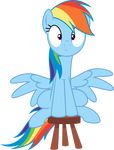  2014 absurd_res alpha_channel blue_feathers blue_fur chair equine feathered_wings feathers female friendship_is_magic fur hair hi_res mammal multicolored_hair my_little_pony pegasus purple_eyes rainbow_dash_(mlp) simple_background solo spier17 transparent_background wings 