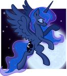  2014 absurd_res alpha_channel blue_fur blue_hair cutie_mark equine eyes_closed female flying friendship_is_magic fur hair hi_res horn mammal moon my_little_pony princess_luna_(mlp) simple_background sky smile solo spier17 star winged_unicorn wings 