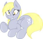  2014 absurd_res alpha_channel amber_eyes blonde_hair blush cutie_mark derpy_hooves_(mlp) equine female feral friendship_is_magic fur grey_fur hair hi_res horse mammal my_little_pony pegasus pony simple_background smile solo spier17 transparent_background wings 
