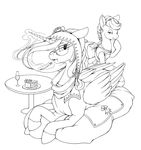  2016 cake earth_pony eating equine female feral food friendship_is_magic horn horse longinius mammal my_little_pony pony princess_celestia_(mlp) winged_unicorn wings 