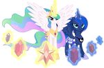  2013 absurd_res alpha_channel bag blue_eyes blue_feathers blue_fur blue_hair crown duo equine feathered_wings feathers female feral friendship_is_magic frown fur gem hair hi_res horn jewelry magic mammal multicolored_hair my_little_pony necklace princess_celestia_(mlp) princess_luna_(mlp) purple_eyes royalty simple_background spier17 transparent_background white_feathers white_fur winged_unicorn wings 