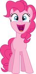  2013 absurd_res alpha_channel blue_eyes equine female feral friendship_is_magic fur hair hi_res horse looking_at_viewer mammal my_little_pony open_mouth pink_fur pink_hair pinkie_pie_(mlp) pony simple_background smile spier17 transparent_background 