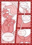  2016 applejack_(mlp) changeling comic duo earth_pony english_text equine female female/female friendship_is_magic horse mammal my_little_pony pony pussy text vavacung 