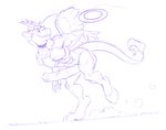  2016 abs animal_genitalia anthro anthrofied antlers balls collar discord_(mlp) draconequus equine_penis erection fetch friendship_is_magic frisbee horn monochrome muscular my_little_pony nude penis petplay roleplay running sketch spotty_the_cheetah wings 