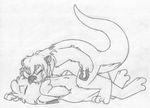  anthro barefoot cub digitigrade duo eyes_closed female female_on_top greyscale hairband jake_cottontail katie_kirster kissing lagomorph lying male male/female mammal mizzyam monochrome mustelid no_visible_genitalia nude on_back on_top otter pencil_(artwork) rabbit side_view straddling traditional_media_(artwork) young 