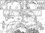  blush greyscale idolmaster idolmaster_cinderella_girls kiss koshimizu_sachiko lips monochrome multiple_girls ryou_(shirotsumesou) sample shirasaka_koume sleeping translation_request yuri 