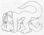 all_fours anthro barefoot barely_visible_genitalia cub digitigrade duo eyes_closed female female_on_top greyscale jake_cottontail katie_kirster kissing lagomorph lying male male/female mammal mizzyam monochrome mustelid nude on_back on_top otter pencil_(artwork) pussy rabbit side_view straddling traditional_media_(artwork) young 