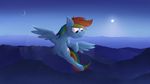  alien desktop_wallpaper equine female flying horse mammal marsminer my_little_pony pony rainbow_dash_(mlp) solo space 
