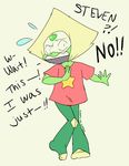  alien english_text female gem_(species) kokoro-tokoro peridot_(steven_universe) solo steven_universe text 