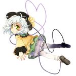  bad_id bad_pixiv_id full_body green_eyes hat highres komeiji_koishi senkyoushi_gondolf short_hair silver_hair solo touhou transparent_background 