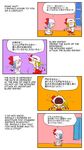  4koma chamupei charles_schulz_(style) comic cosplay engrish flandre_scarlet flandre_scarlet_(cosplay) highres multiple_girls peanuts ranguage remilia_scarlet remilia_scarlet_(cosplay) touhou translated 