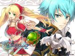  1girl atelier_(series) blonde_hair blue_hair green_eyes highres mana_khemia_(series) mana_khemia_2 navel official_art rozeluxe_meitzen twintails ulrika_myberg urxu_(mana_khemia) wallpaper yoshizumi_kazuyuki 