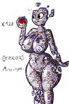 areola big_breasts breasts english_text female glitch missingno. navel nintendo nipples nude pok&eacute;ball pok&eacute;mon quin-nsfw simple_background solo standing text video_games white_background 