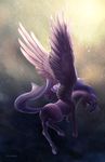  2016 cutie_mark equine feathered_wings feathers female feral friendship_is_magic hair hi_res hooves horn mammal my_little_pony outside smile solo twilight_sparkle_(mlp) viwrastupr winged_unicorn wings 